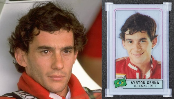 Asta da record per la figurina di Ayrton Senna
