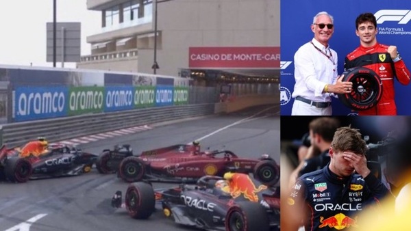 GP Monaco,  Leclerc clamorosa pole in solitaria dopo la carambola Perez-Sainz