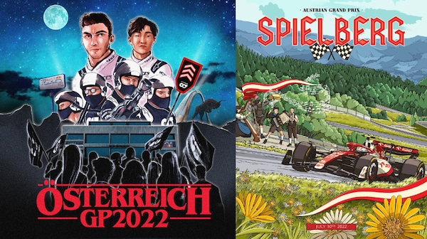 GP Austria, i poster dei team per la gara al Red Bull Ring