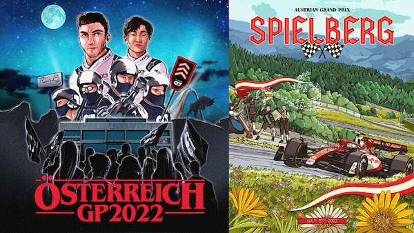 GP Austria, i poster dei team per la gara al Red Bull Ring