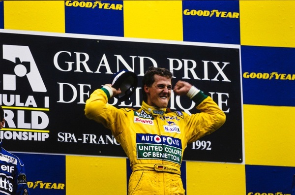 GP Belgio 1992: 30 anni fa la prima vittoria di Michael Schumacher