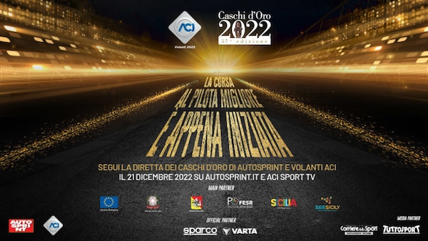 Caschi d'Oro di Autosprint e Volanti Aci 2022, il programma della serata
