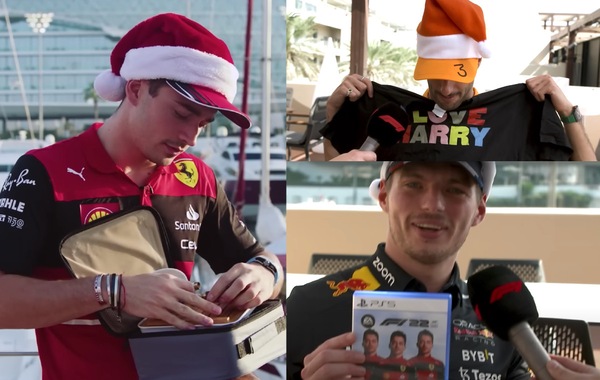 Leclerc e gli altri diventano Babbi Natale: i bizzarri regali dei piloti