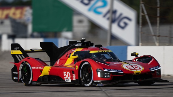 Test Ferrari 499P a Sebring, Pier Guidi: "Pista severa, riscontri positivi"