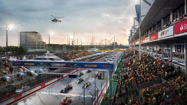 La Formula 1 a Londra, ecco l'idea di un circuito nell'area di Docklands