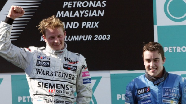 GP Malesia 2003: le prime volte di Nando e Kimi