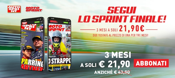 Autosprint e Motosprint: sconto del 50% sull'Abbonamento Trimestrale