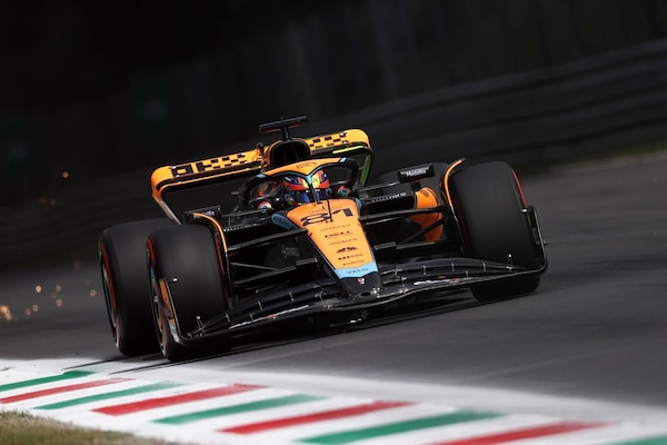 McLaren scarica a Monza con la nuova ala posteriore