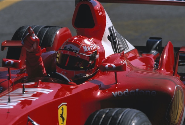 Monza 2003, apoteosi di Schumi e della Rossa