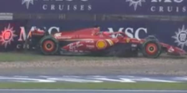 Brivido Leclerc nel GP Cina: va a muro nelle qualifiche ma poi...