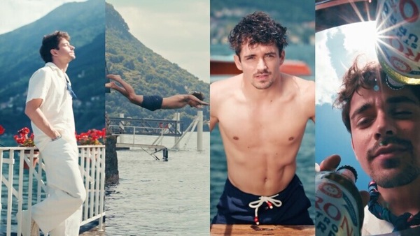 Leclerc a tutta birra... con Peroni Nastro Azzurro