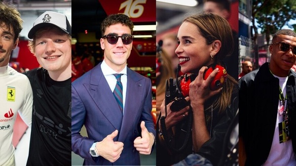 Da Ed Sheeran a Vlahovic e Mbappé: tutti tifano Ferrari!