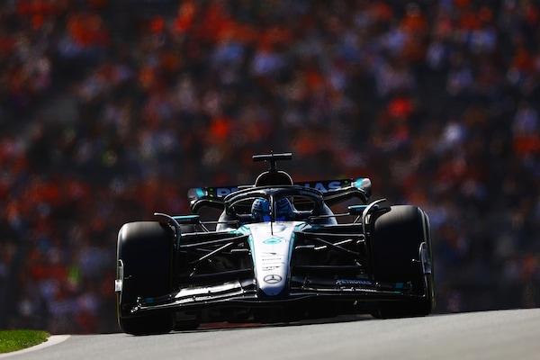 GP Olanda, FP2: Russell davanti a tutti, Ferrari insegue. Bene Norris sul passo