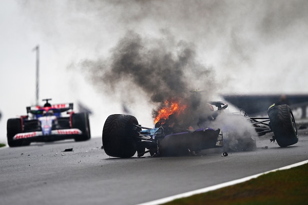 GP Olanda, violento incidente per Sargeant nelle FP3: Williams distrutta
