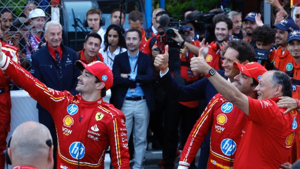 Vasseur ed Elkann in estasi per la vittoria di Leclerc a Monza