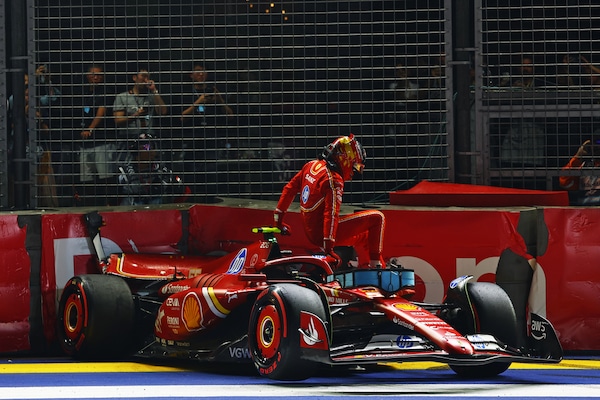 Ferrari, l'incidente di Sainz a Singapore