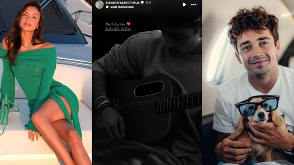 Leclerc festeggia il compleanno: la romantica dedica della sua bella Alexandra