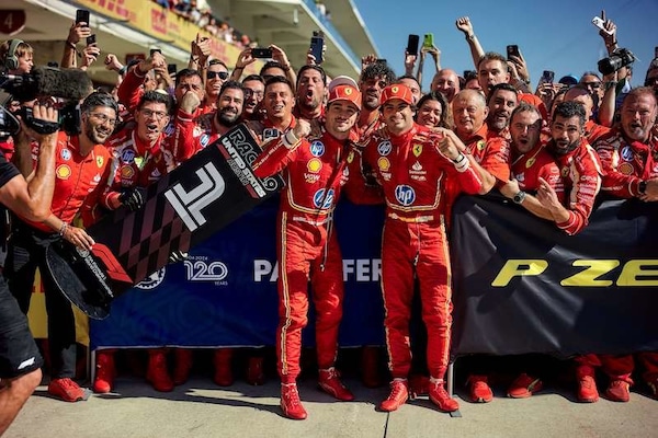 Le foto più belle del tripudio Ferrari ad Austin