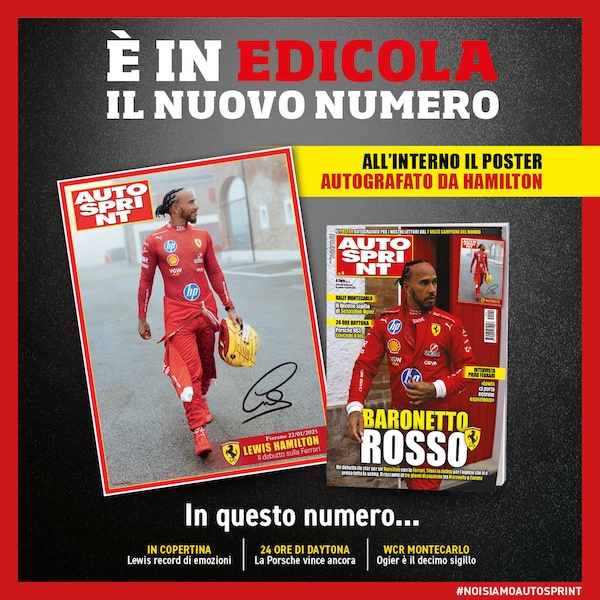 In edicola con Autosprint c'è il poster autografato di Hamilton