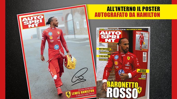 In edicola con Autosprint c'è il poster autografato di Hamilton
