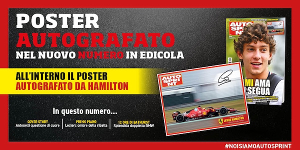 In edicola con Autosprint c'è il secondo poster autografato di Hamilton