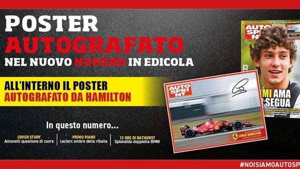 In edicola con Autosprint c'è il secondo poster autografato di Hamilton