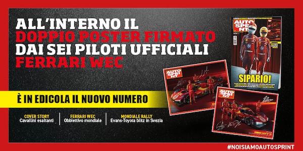 In edicola con Autosprint c'è il doppio poster autografato della Ferrari WEC