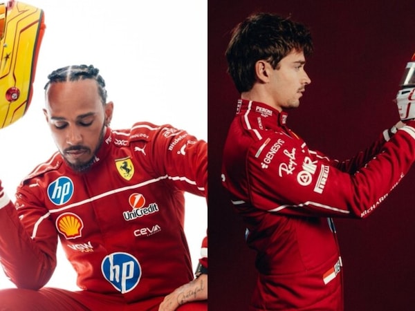 Hamilton e Leclerc svelano i nuovi caschi per il Mondiale di F1 2025