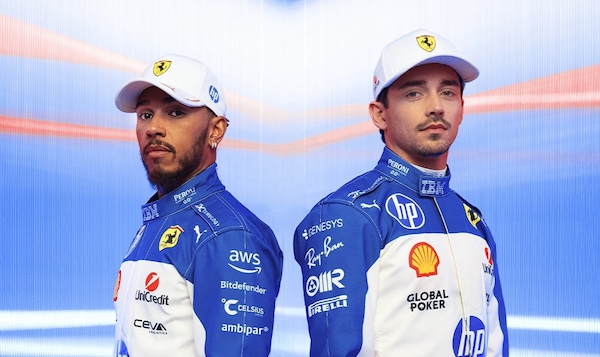 Ferrari: Leclerc e Hamilton in blu e bianco per il GP di Miami