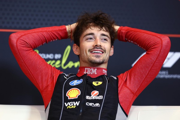 Leclerc 3° e contento in Spagna: "Abbiamo preso dei rischi, ma siamo stati fortunati"