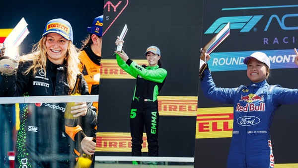 F1 Academy: Pin sale in testa alla classifica, prima vittoria per Felbermayr e Chambers