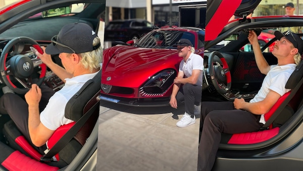 Valtteri Bottas riceve la sua Alfa Romeo 33 Stradale