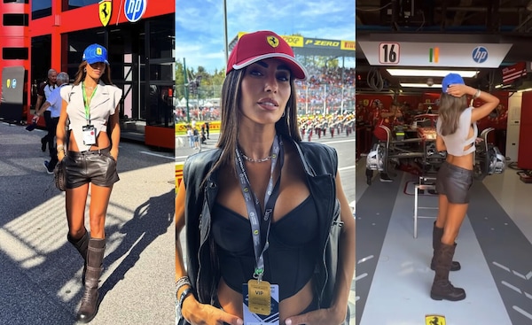 F1 Monza, anche Federica Nargi ai box Ferrari