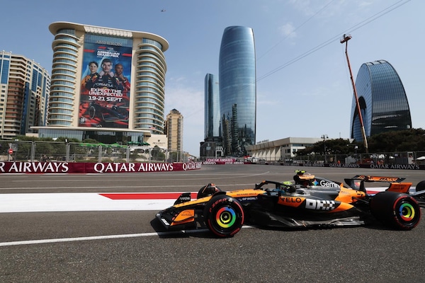 GP Azerbaijan, FP1: è subito 1-2 McLaren