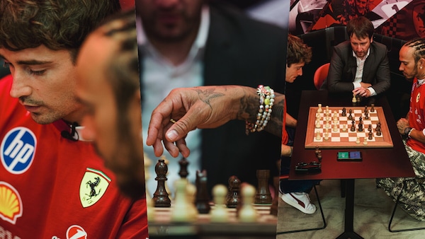 Scacchi a Baku: Leclerc e Hamilton contro il Grand Master azero