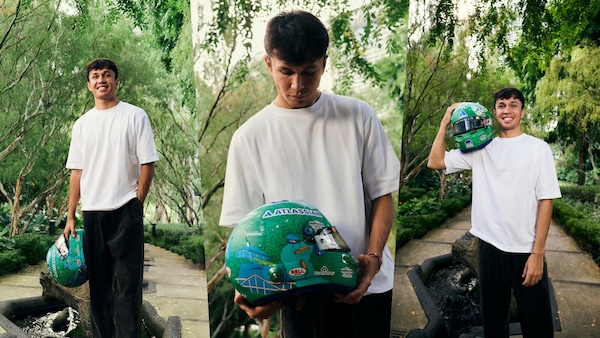 Un nuovo casco per il GP di Singapore: Albon corre per i bambini thailandesi