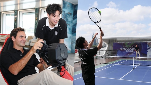 Zhou Guanyu e Roger Federer: una sfida speciale sul fiume di Shanghai