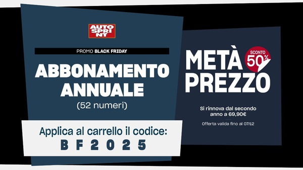 Promo Black Friday: un anno di Autosprint a metà prezzo!