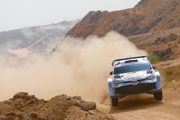 Rovanpera il più veloce nello shakedown in Arabia Saudita