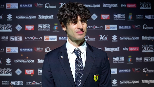 Antonio Giovinazzi premiato ai Caschi D'oro Autosprint