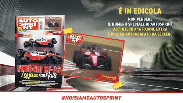 Non perdere Autosprint n.4: 16 pagine in più e il poster autografato da Charles Leclerc