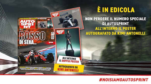 Non perdere Autosprint n°8: in edicola il poster firmato di Andrea Kimi Antonelli