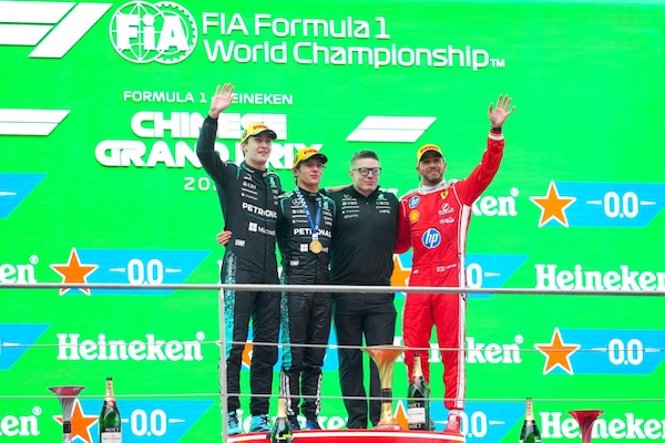 Peter Bonnington, l'emozione di un podio: Schumi, Hamilton e Antonelli, tra passato e futuro