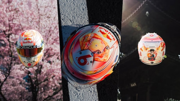 Hadjar omaggia il Giappone: casco speciale per il pilota Red Bull