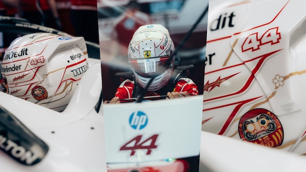 Hamilton sceglie il total white per Suzuka