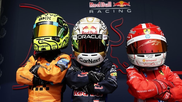 Leclerc, Norris e Verstappen in miniatura