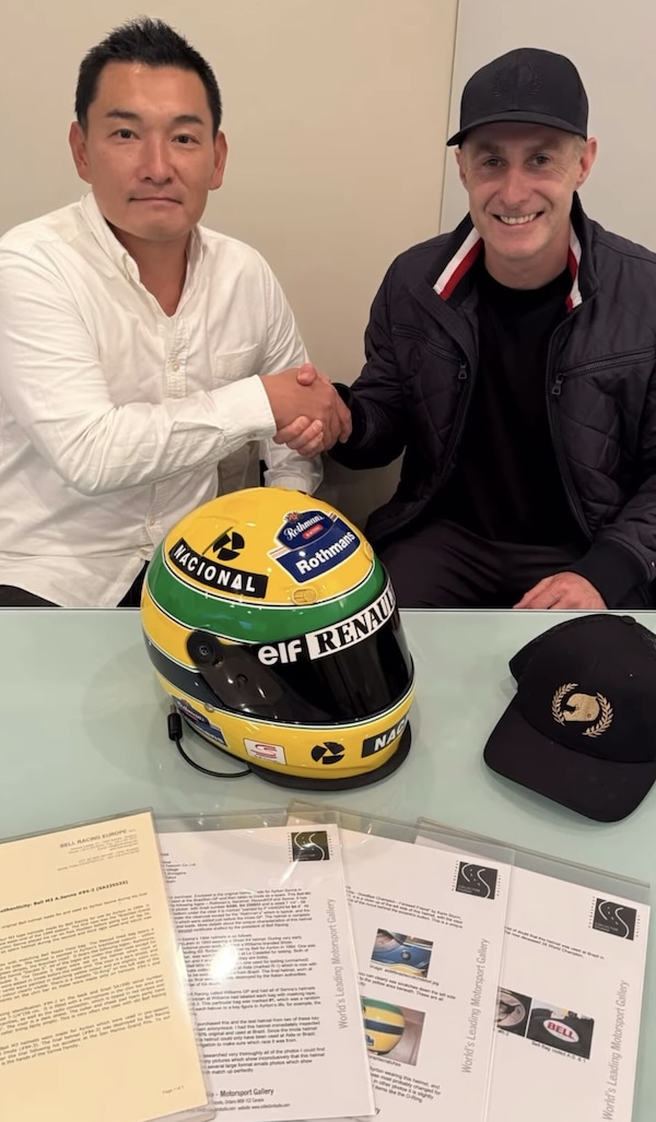 Il casco del '94 di Senna torna protagonista: acquistato da un collezionista