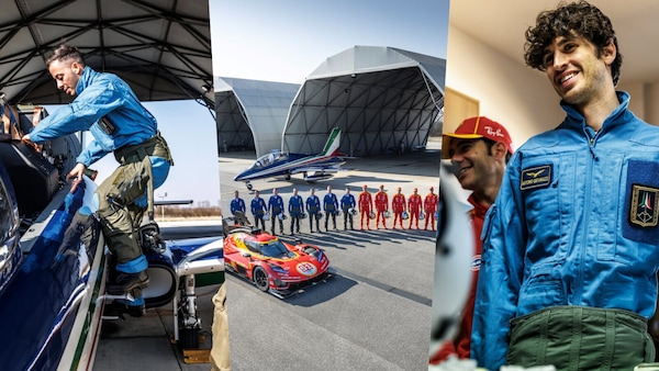 Fuoco e Giovinazzi: la passione Ferrari prende quota con le Frecce Tricolori