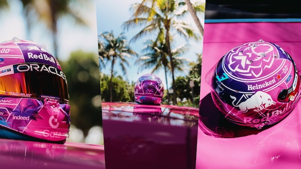 GP Miami, Verstappen sceglie il rosa per il casco