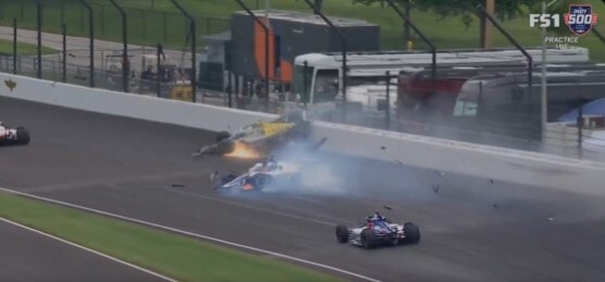 Grande spavento per Rossi ad Indianapolis, la botta violenta e la corsa in ospedale
